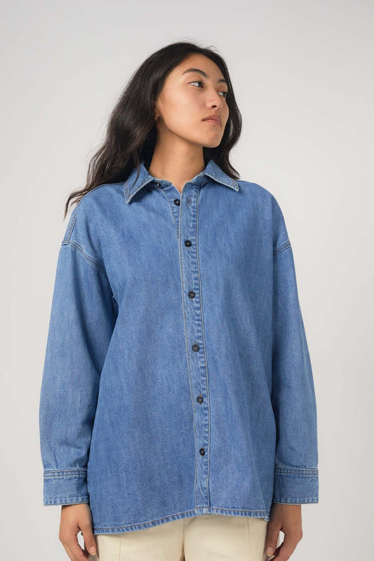 Denim Button Up Top