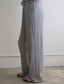 Heather Grey Ribbed Flare Pants