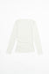 White Long Sleeved Ruched Top